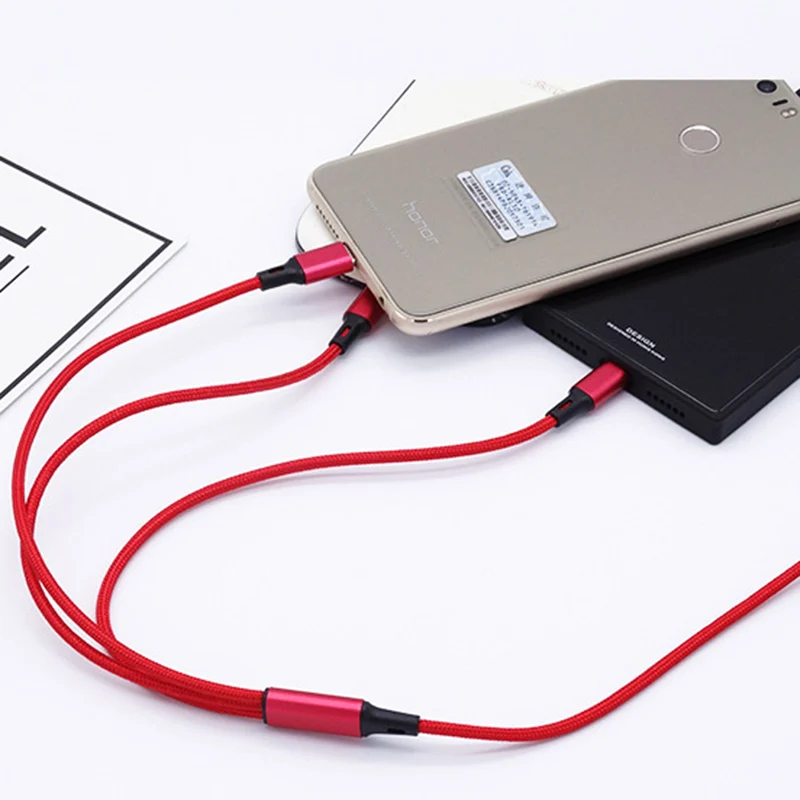 Tutew 3 в 1 Type C 8Pin Micro USB кабель для iPhone 8X7 6 6S Plus iOS 10 9 8 Samsung Nokia кабели быстрой зарядки