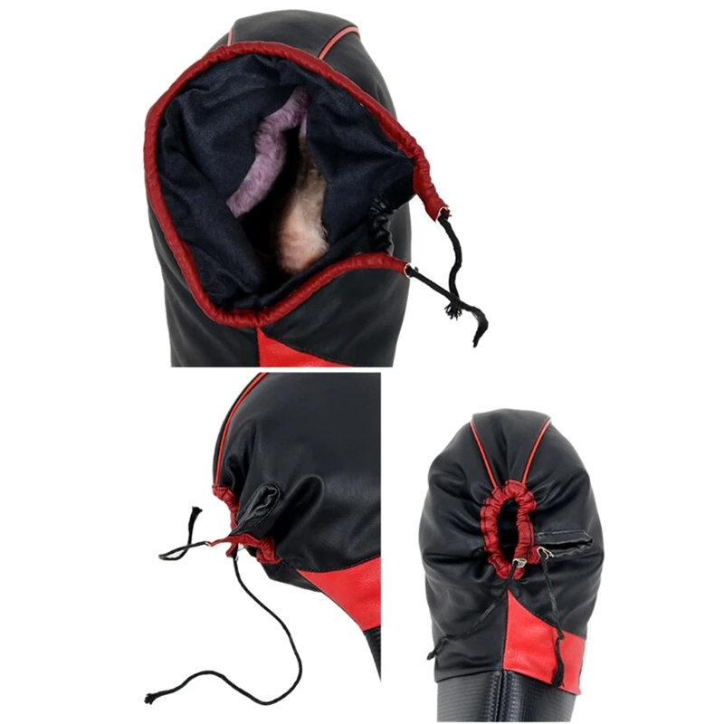 

1 Pair Motorcycle Handlebar Warm Handlebar Glove Winter Cold-Proof Warm Glove Snowmobile Windproof Warm Handlebar Cover