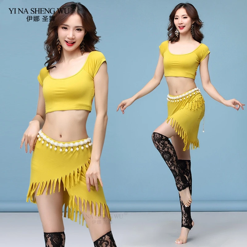 Новое поступление женский тренировочный костюм для танца живота Модальная