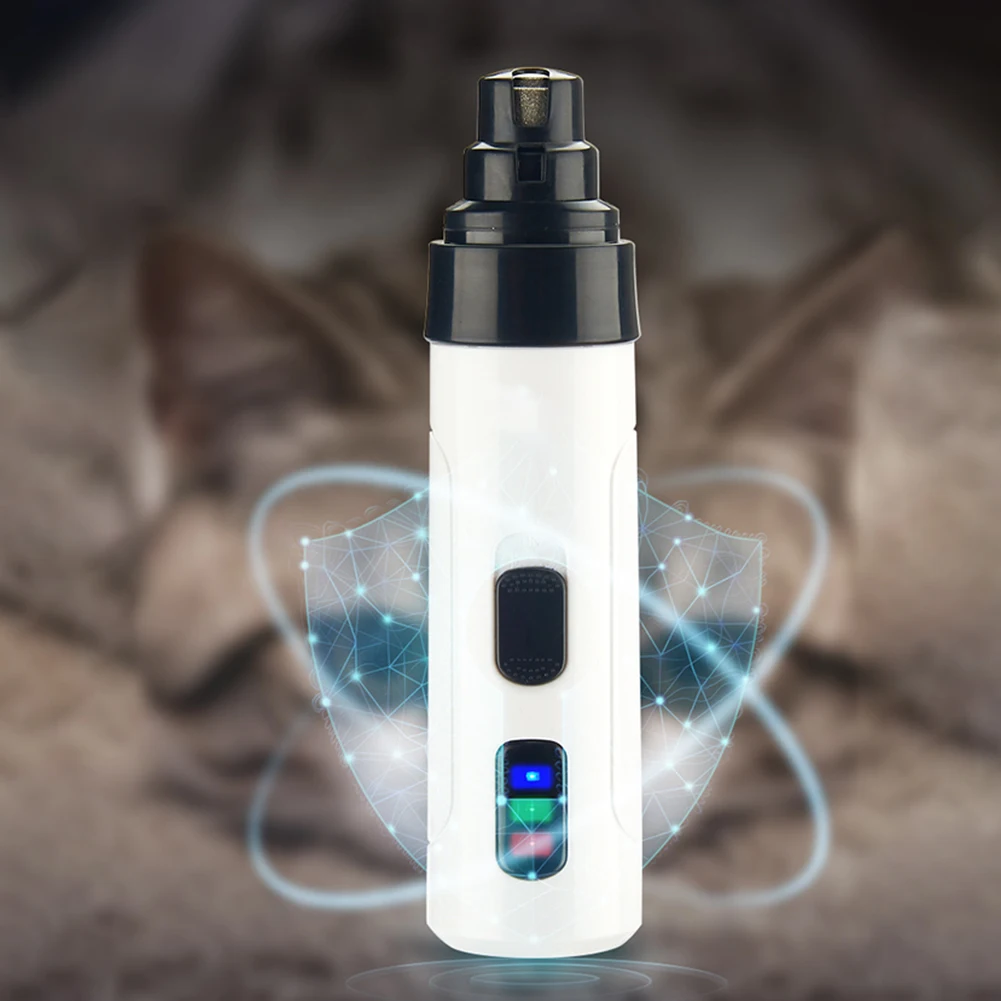 

Long Working Time Electric Trimmer Low Noise Quiet Painless Portable Cats Fast Grinding Pet Nail Grinder 2 Speed Safe Ergonomic