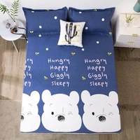bonenjoy bed sheet with elastic twinfull size mattress cover for single bed bear pattern childrens sheets 90 no pillowcase
