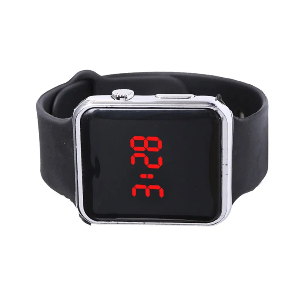 

Electroplating Led Square Watch Student Adult For Apple Couple Sunglasses Electronic Meter Plating Led Square Watch