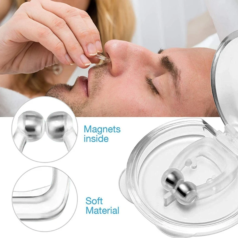Portable Mini Magnetic Anti Snore Nose Clip Nasal Dilator St