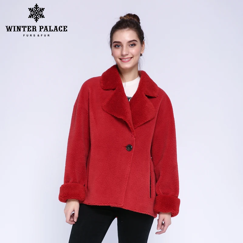 WINTER PALACE женская новая шерстяная куртка с коротким Английский воротник шуба с 30% шерсти зимняя теплая шуба с добавлением нескольких цветов