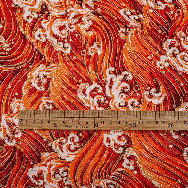 

A piece of 50cmx140cm / 100cmx140cm, 2020 new bronzing printed fabric, Chinese fabric, DIY cotton sewing fabric.
