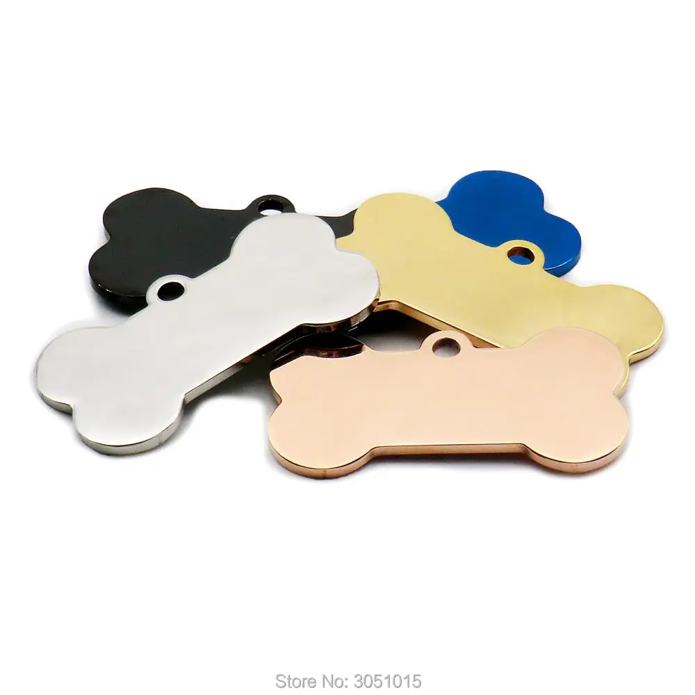 Идентификационная бирка для питомца из нержавеющей стали с гравировкой 100 шт. имя