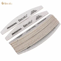 25pcslot klimonla wooden buffer emery board nail file 100180 grit lime a ongle gray boat shape uv gel manicure nail care tools