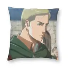 Наволочка для диванной подушки 45x45 с принтом манга Эрвин Смит атака на Титанов