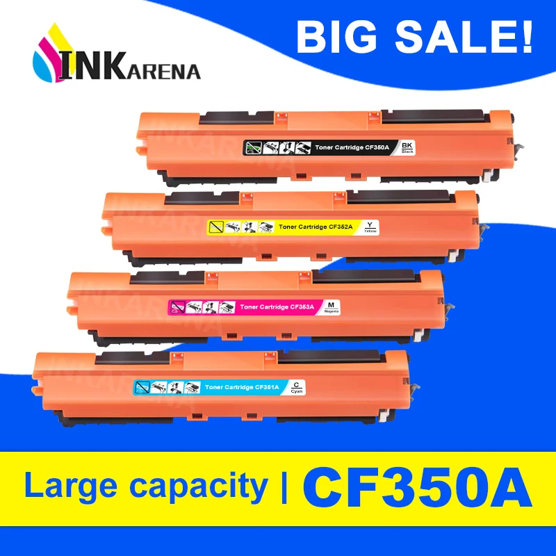 INKARENA тонер картридж CF350A 350A CF351A CF352A CF353A 130A совместимый для hp Цвет LaserJet Pro MFP M176n M176