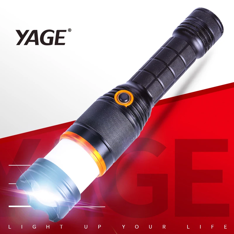 YAGE Поворот зум Фонарик Высокого Качества LED Факел Водонепроницаемый led факел для 18650 linternas лампе torche zaklamp