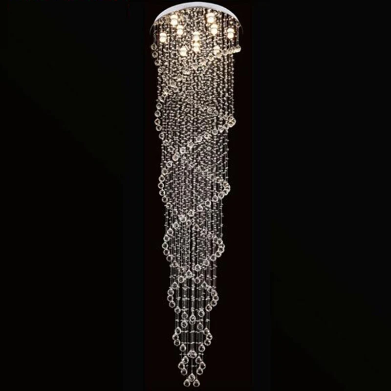 買取 両面スパイラルシーリングマウント,家庭用装飾ライト,リビングルーム用クリスタルシャンデリア