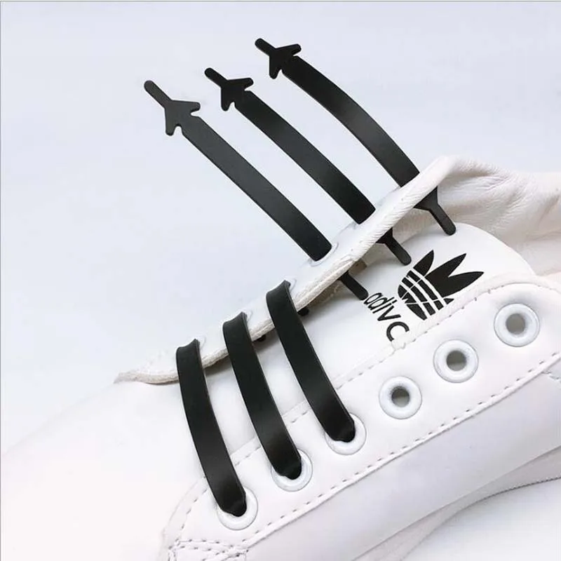 

12 см аксессуары для обуви эластичные силиконовые шнурки креативные ленивые силиконовые шнурки без завязывания резиновые для повседневных ...