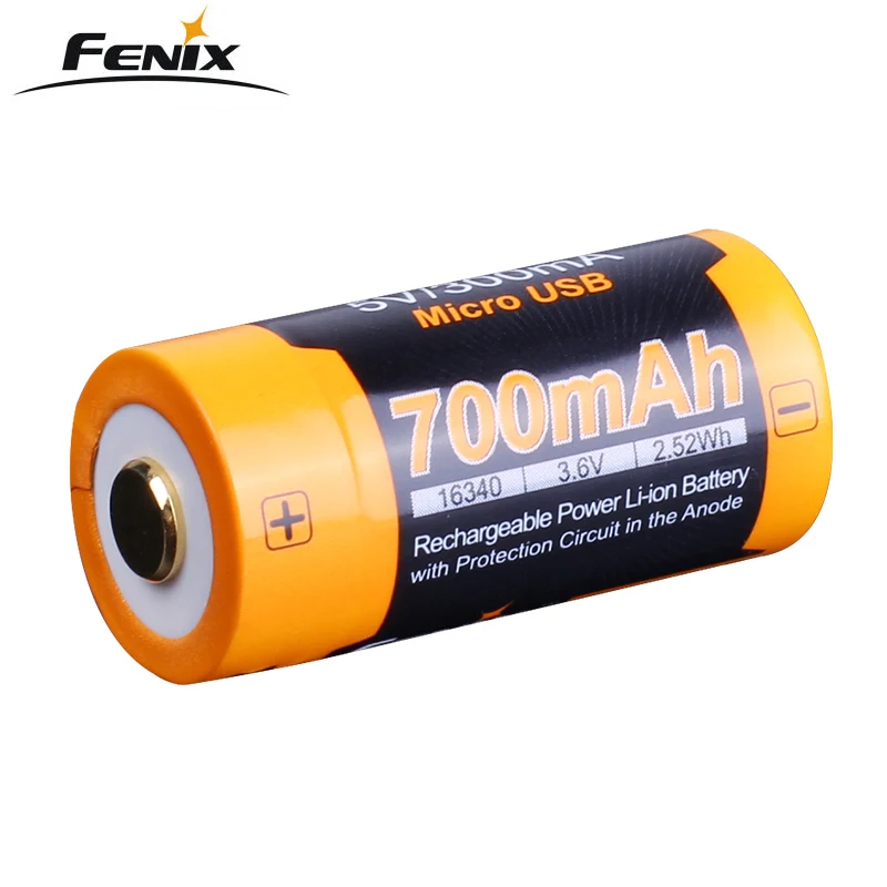 Аккумулятор Fenix ARB L16 700UP USB 700 мАч литий ионный аккумулятор 16340 RCR123A|Портативные
