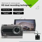 Видеорегистратор в металлическом корпусе HD1080P 4-дюймовый видеорегистратор с двумя объективами и задней камерой ночного видения Автомобильный видеорегистратор