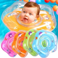 swimming baby accessories neck ring tube safety infant float circle for bathing inflatable flamingo inflatable water