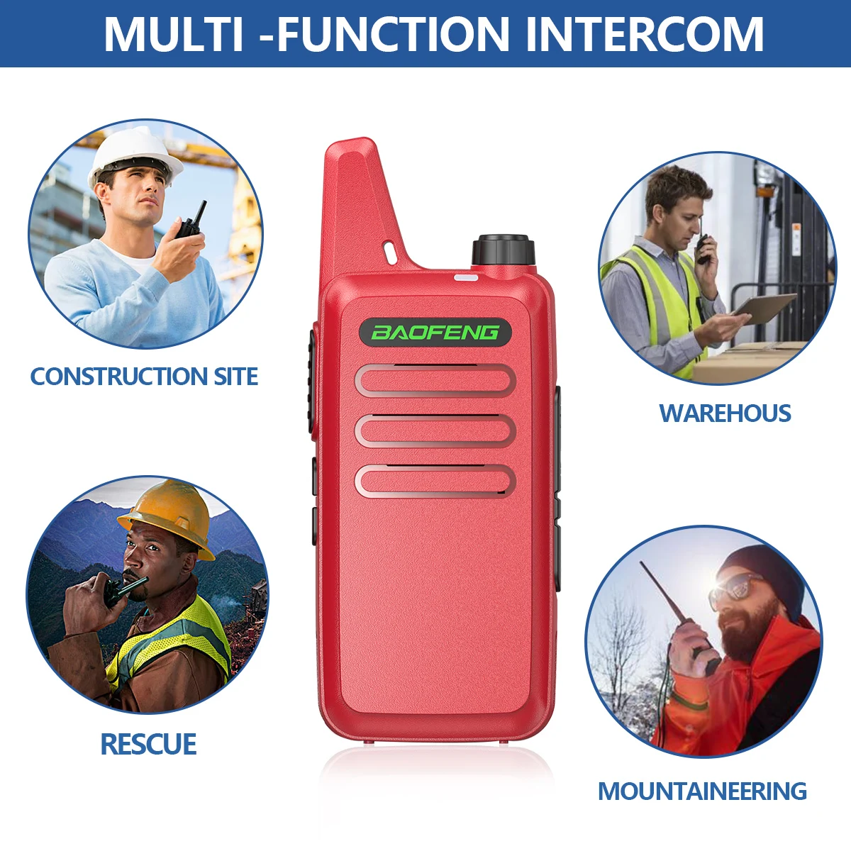 Baofeng BF-T20 Mini Walkie Talkie UHF 400-470MHz For BF-C9 BF-888S KD-C1 Two Way Radio VOX USB Charging Handheld Transceiver