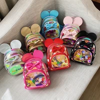 children stylish mouse bow backpacks fashion portable shoulders bag school storage bag colourful shining backpack for girls