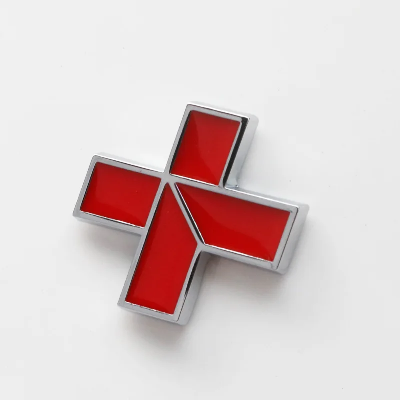 Noizzy модный красный крест Plus + наклейка на Автомобиль Мотоцикл авто значок эмблема