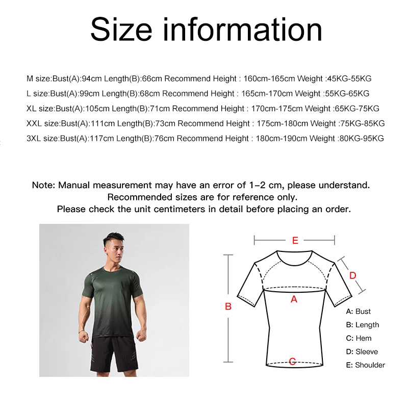 Мужская быстросохнущая футболка для бега с градиентом дышащий топ коротким