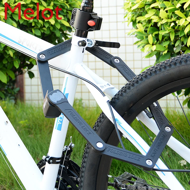 

Bicycle Lock Anti-Theft Mountain Bicycle Lock Folding Lock Lock Electric Anti-Theft Lock for Motorcycles Bicycle Accessories