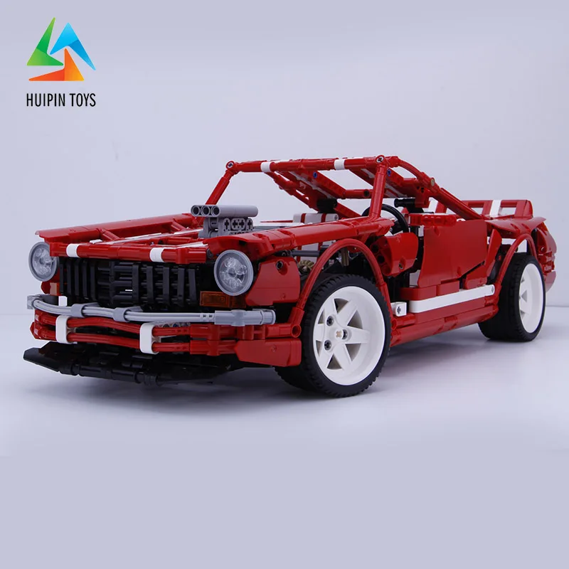 2000Pcs XINGBAO Building Blocks Toys XB-07001 легоe technic Moc Red Muscle Car Bricks Car Model Best Gift For Children 4PX