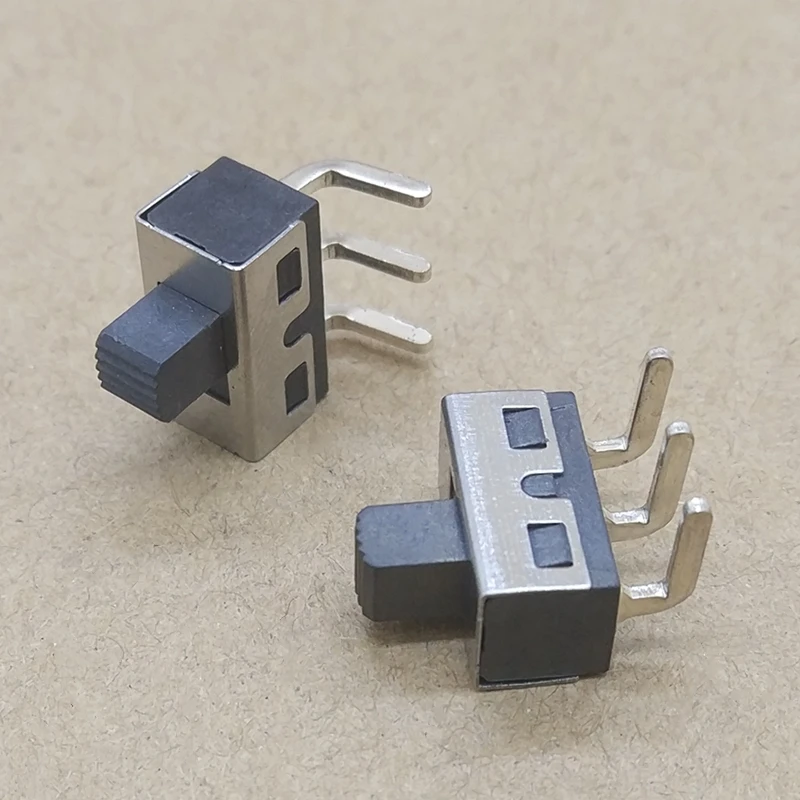 

20Pcs SS12D11 toggle switch 3Pins Curved needle 1P2T handle high 5mm spacing of 4.7mm 3A 250V