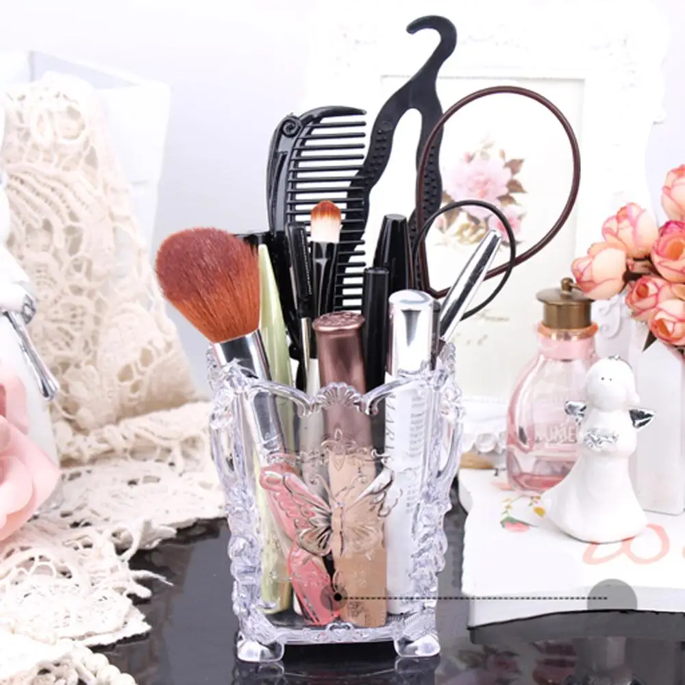 Акриловый Органайзер для макияжа держатель косметики хранение кистей