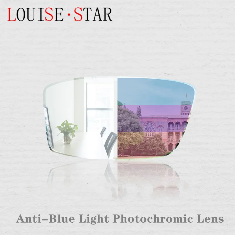 

Фотохромные розовые солнцезащитные очки с линзами из смолы с индексом преломления 1.61MR-8, линзы по рецепту для дальнозоркости с анти-ультраф...