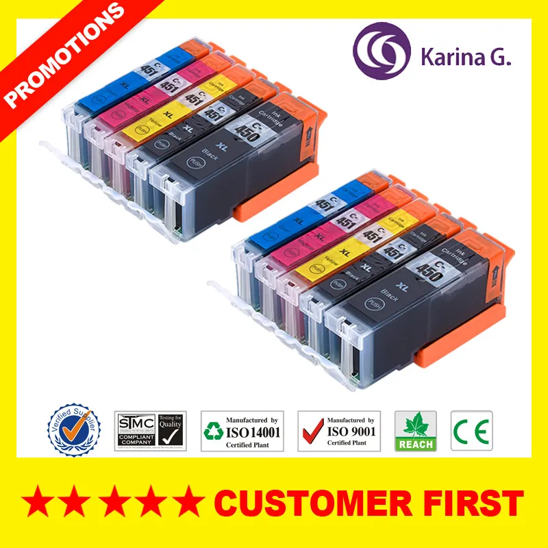 Совместимость с фотовспышкой Canon Φ/PGI 450 CLI 451 / PGI450 для CANON PIXMA MG5440/MG5540/MG5640/MG6340/MG6440/MG6640