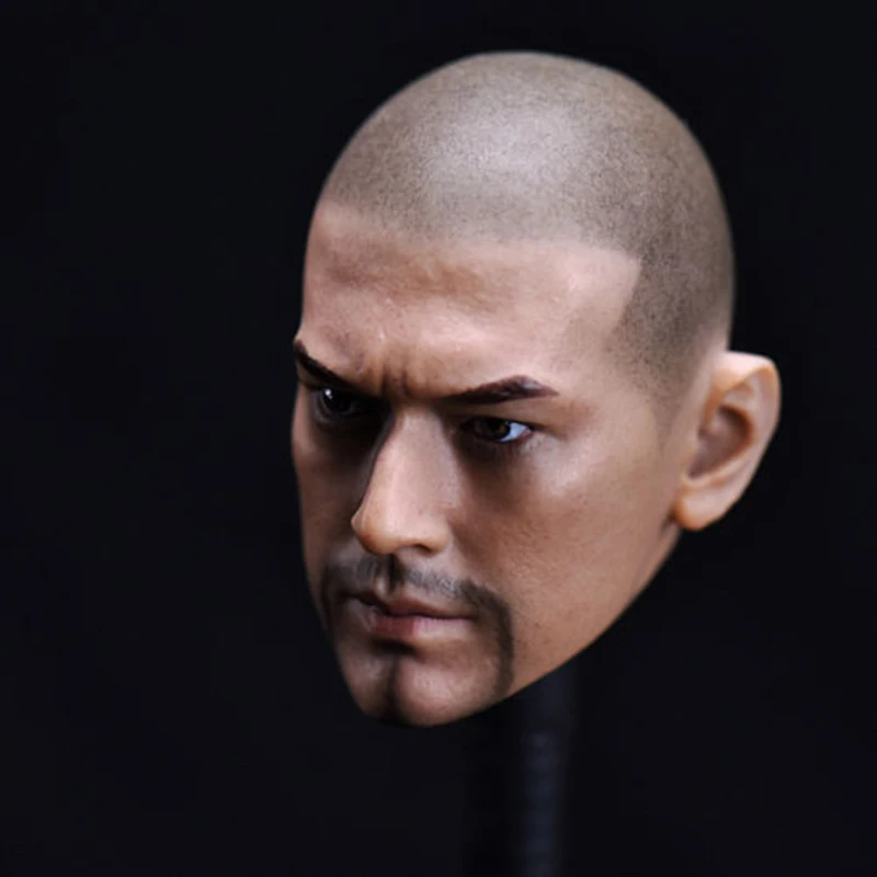 

1:6 Scale Takeshi Kaneshiro Beared Hair Version Figure Bald Head Model Head Carving Model Fit 12" Man Body Collectible Doll