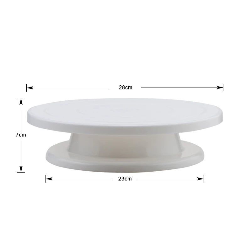 Вращающаяся пластиковая вращающаяся подставка для торта 11 дюймов | Дом и сад