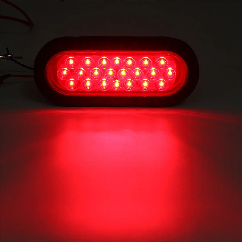 2 шт. 22-светодиодный Овальный Красный стоп/указатель