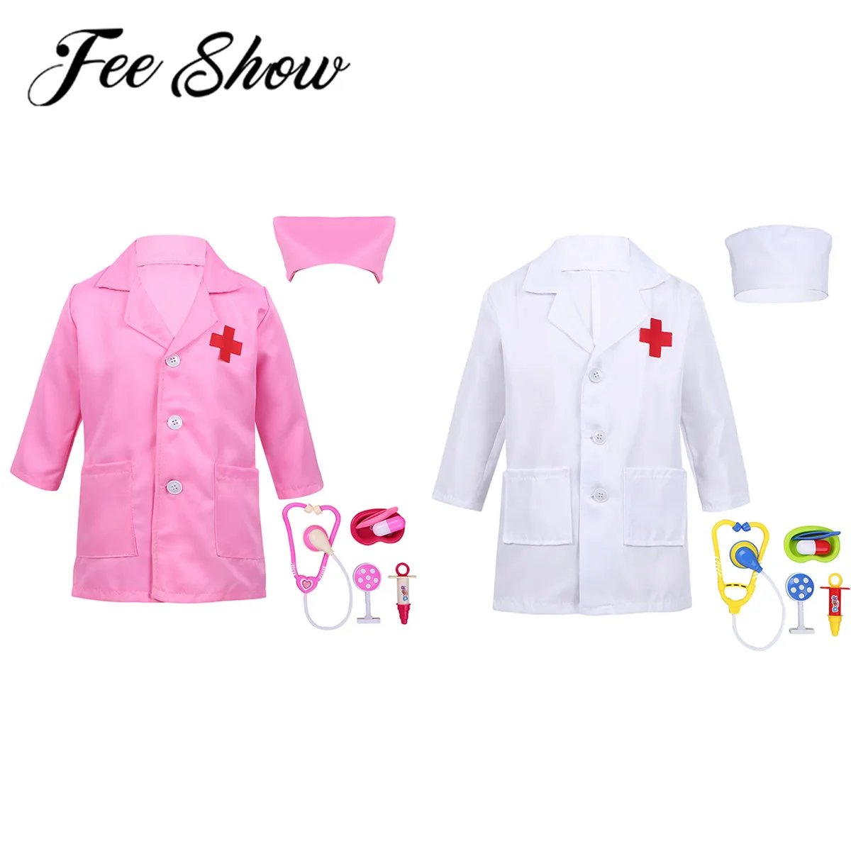 Детский костюм для косплея доктора медицинский медсестры Хэллоуина одежда набор