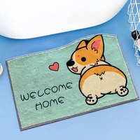 cartoon animal soft mat welcome door mat non slip carpet cute home bathroom bedroom balcony doorway hallway absorbent doormat
