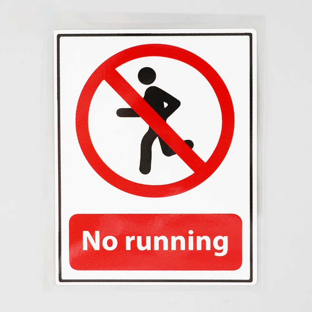 

9x12CM Do Not Running Waterproof Decal PVC Car Sticker