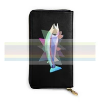 rainbow trout best gifts tee new mens and womens smart leather wallet credit card bank card bag long mobile wallet