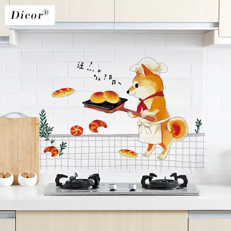 Прозрачная маслостойкая Настенная Наклейка для кухни украшения стен аксессуары