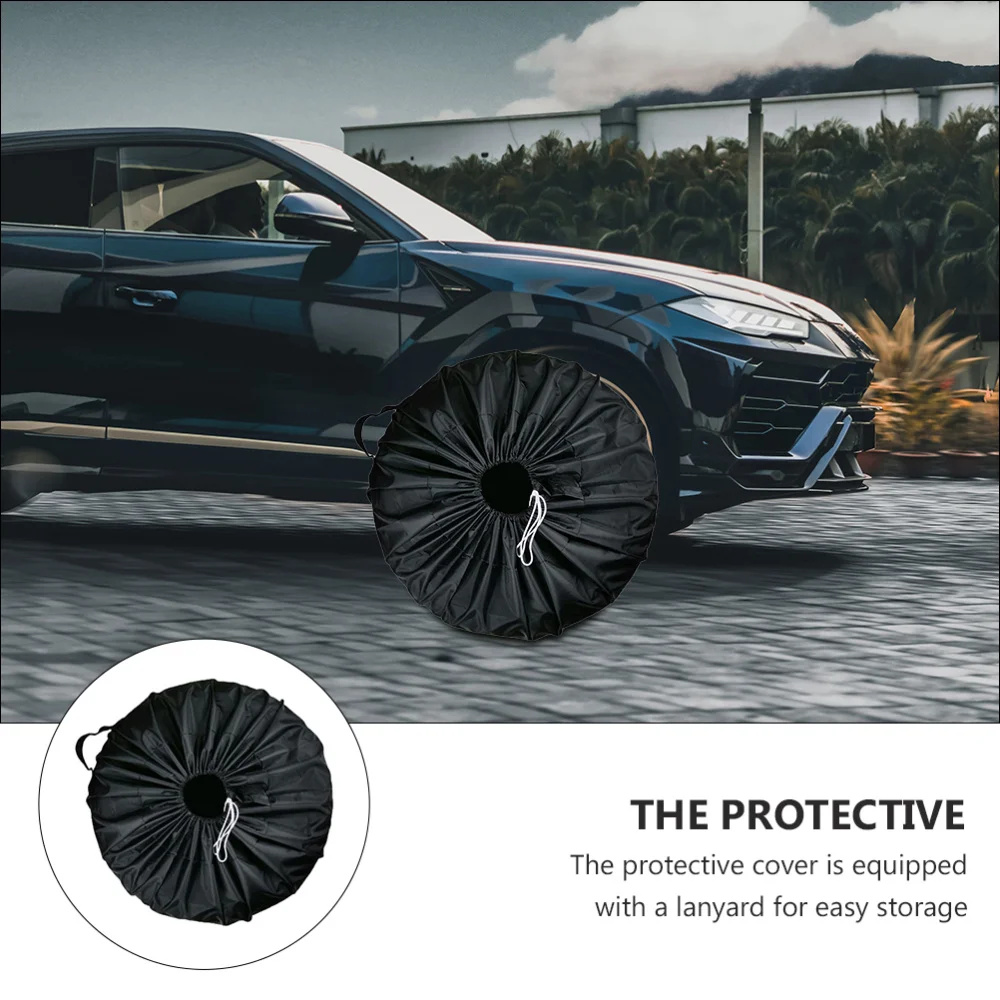 

4Pcs Tire Protection Cover Car Wheel Sun Protection Cover Tire Cover