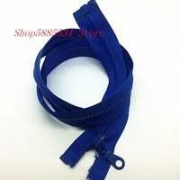 125pcs 528 inch 70cm deep blue separating jacket zippers sewing heavy duty plastic zippers bulk process open end