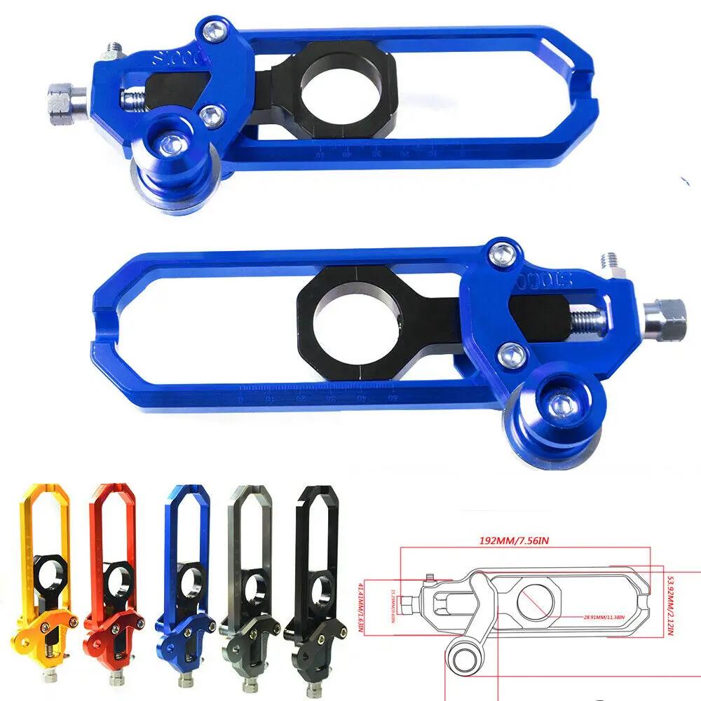 

Rear Axle Spindle Chain Adjuster Chain Tensioner for BMW S1000R S1000RR 2009-2017