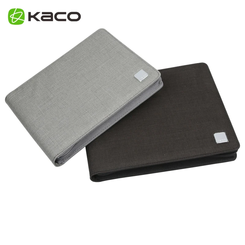 

KACO ALIO Pen Storage Bag For 10 pens zipper warterproof pen storage bag Black Pen Case Holder Storage Pouch Pencil