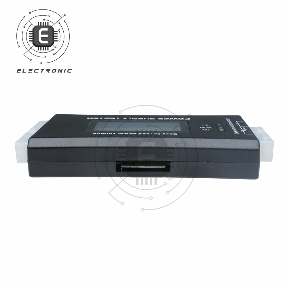 Тестер питания с ЖК-дисплеем 20/24 контактов 4 блока ATX BTX ITX SATA HDD | Инструменты