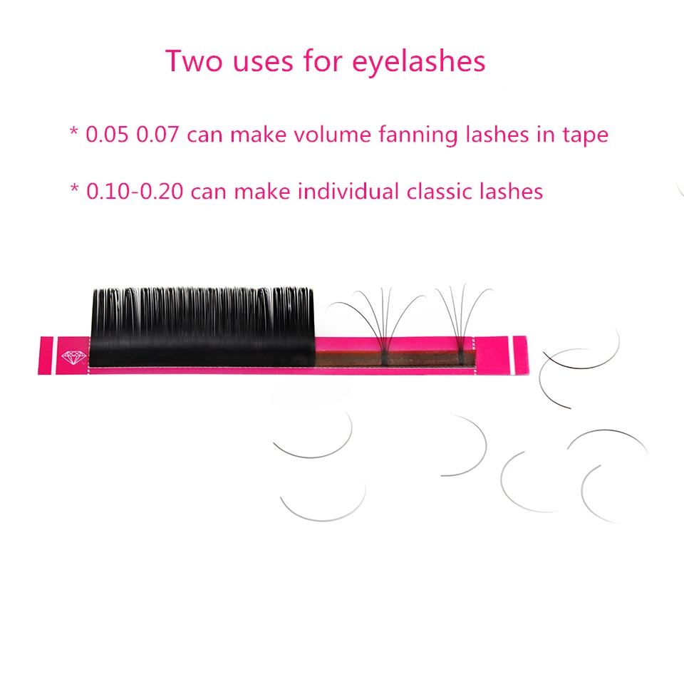 

Long 15-20mm Length False Eyelashes Individual Eyelash Extensions C CC D DD Russian Volume Silk Lashes Eyelashes for Extensions
