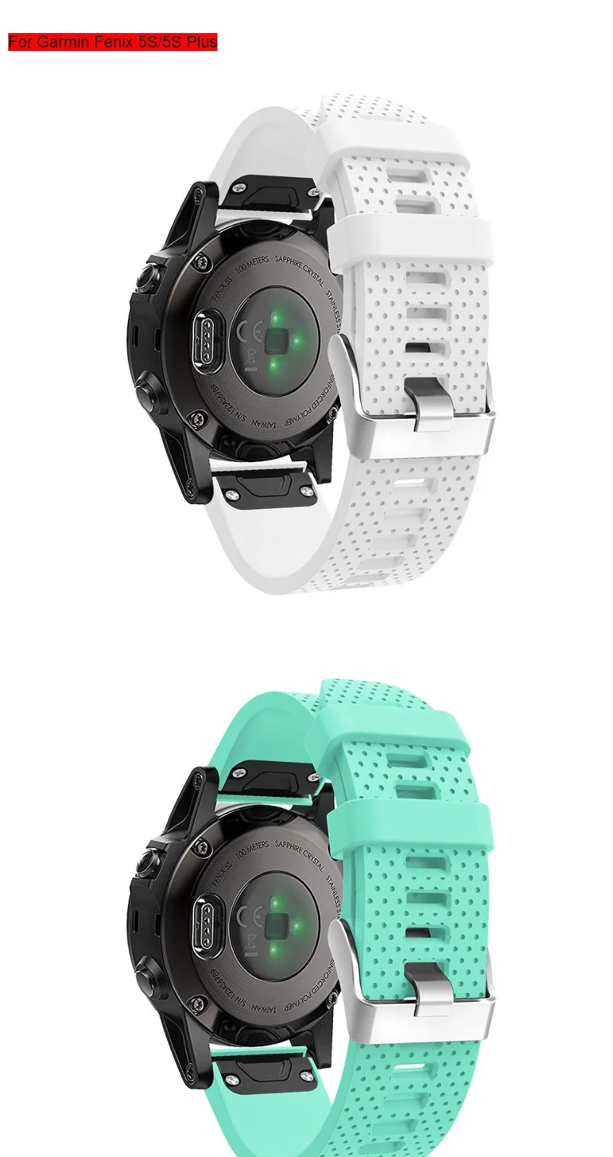 26 22 20 мм ремешок для часов Garmin Fenix 5 5X 5s 3 HR для Fenix 6X6 6S Pro Watch Quick Release силиконовый ремешок Easyfit