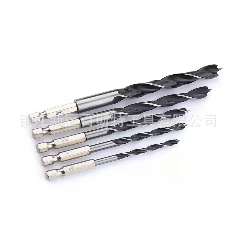 5Pcs Drill Bits Hex Shank Wood Bit Set Woodworking Power Tools Parts 4mm 5mm 6mm 8mm &amp 10mm | Инструменты