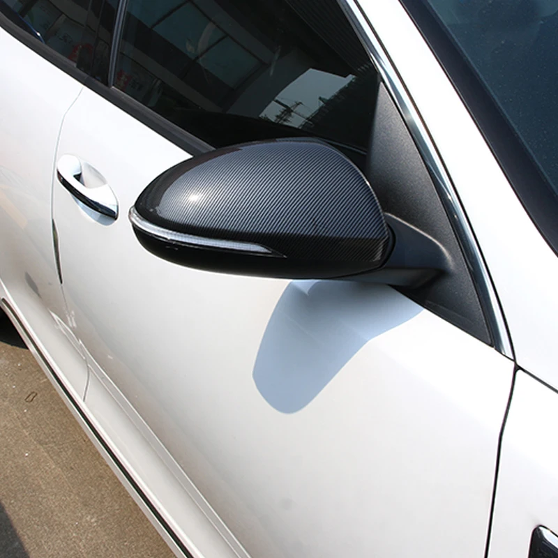 

For Kia For K5 2016-2019 Buckle Style Car Exterior Rear View Mirror Cover Trim Styling Overlay Mouldings Carbon Fiber 2PCS