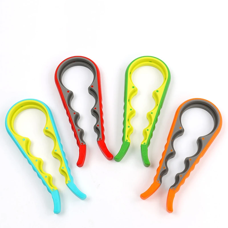 

Lid Jar Opener 4 In 1 Handy Screw Cap Jar Openers Multi Purpose Can Opener Bottle Lid Grip Wrench Bottle Kitchen Gadgets
