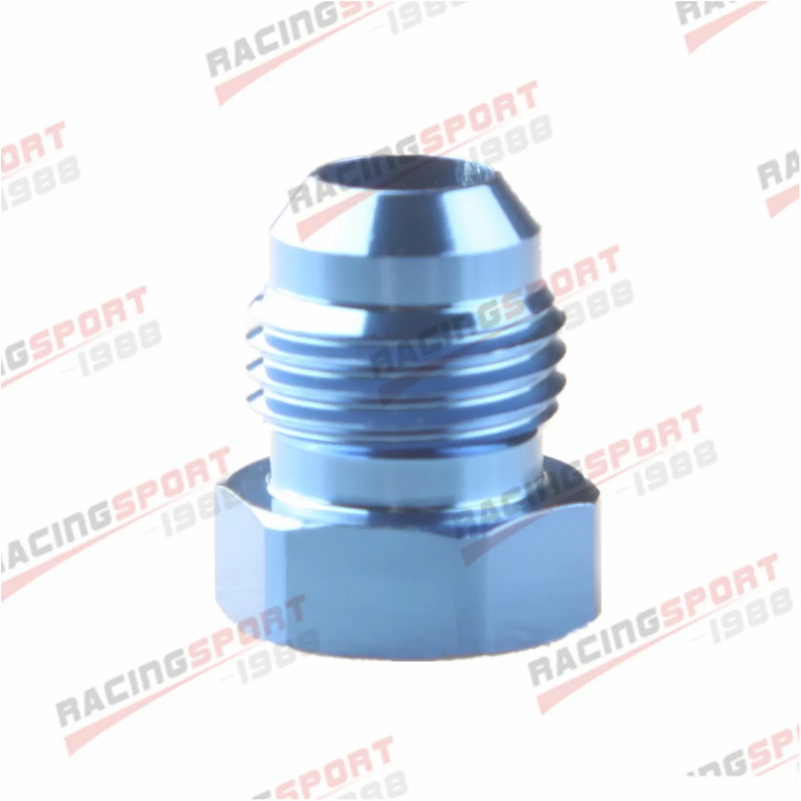 6AN AN6 AN-6 Male Flare Plug Fitting AN Plug Aluminum Alloy Blue