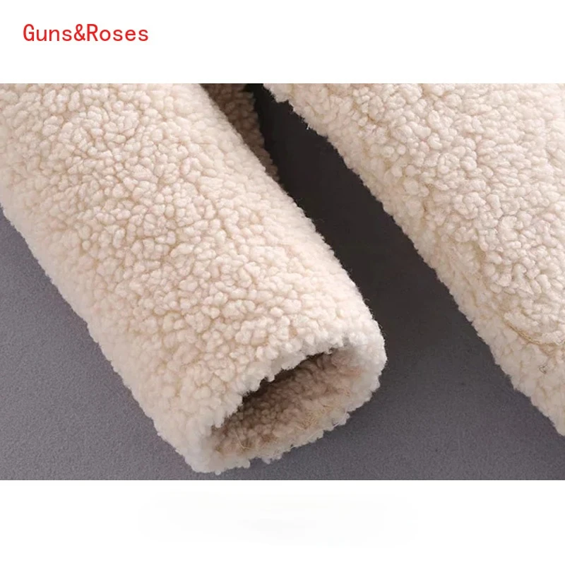 

Za Woman 2021 Fashion Thick Warm Faux Fur Loose Teddy Coat Vintage Long Sleeve Pockets Female Outerwear Chic Women's Coat