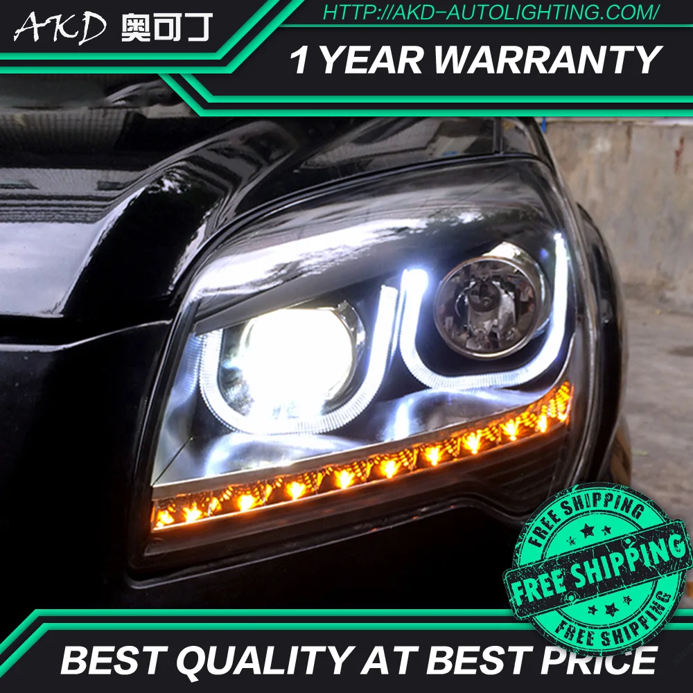 AKD тюнинг автомобильных фар для KIA Sportage 2007 2013 светодиодные фары DRL ходовые огни Bi